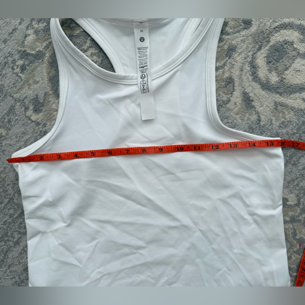 Lululemon Align Waist-Length Racerback Tank Top White (NWOT) - Picture 7 of 10